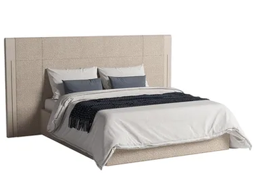 ASTRA - Wool double bed with high headboard by Paolo Castelli - view 2